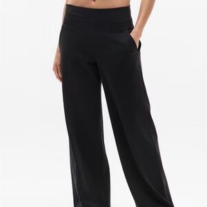 Athleta Women's Black Venice high Rise Wide-Leg Pants XS